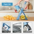 thumbnail image 3 of Mandoline Slicer for Vegetables Fruits, Adjustable Thickness Stainless Steel Food Cutter & Chopper, Safe and Quick Meal Preparation, 3 of 10