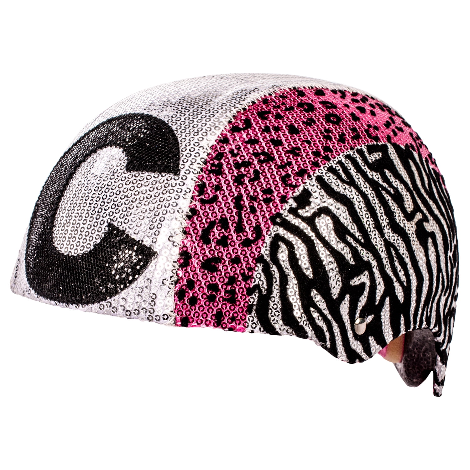 leopard print bike helmet