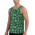 thumbnail image 2 of Picia Christmas Pattern At Buffalo Plaid Printed Men’s Performance Tank, Men's Workout Tank Top Moisture-Wicking Tank Top Muscle tee, Breathable Workout Shirt-XX-Large, 2 of 7