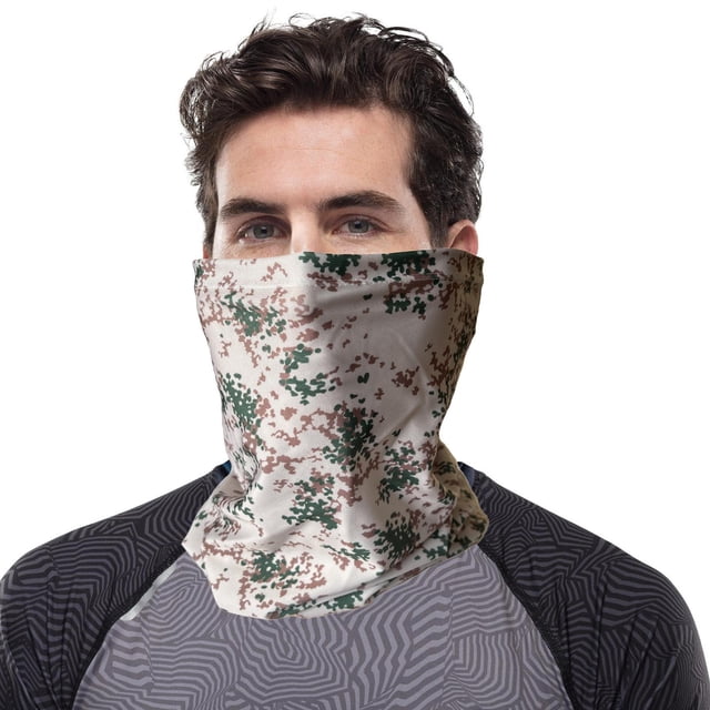 Cubierta de la bufanda de la mascarilla de la cara del gaater del cuello del enfriamiento del verano, cubierta ligera transpirable de la cara de de camuflaje