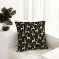 thumbnail image 6 of Honeii Christmas Gold Deers Print Throw Pillow, Square Decorative Pillow Forms Soft Fluffy Plump Pillow Decorative Pillow Inserts,Couch Pillows-18"x18", 6 of 7