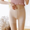 thumbnail image 4 of Women's Safety Shorts Summer Ice Silk Seamless Bottom Anti-Exposure Safety Pants Tight ComfortableThin Insurance Shorts, 4 of 4