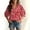 Red, variant on Endives Womens Blouse Short Sleeve Shirt Womens Tops V Neck Casual Shirts Beach Wear Vacation Shirts Spring Summer Outfit