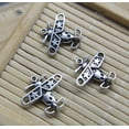 thumbnail image 6 of U8MO 8~50pc Retro Bomber Plane Alloy Charms Pendant Jewelry Making DIY 18*19mm-50pcs, 6 of 8