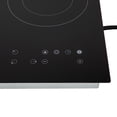 thumbnail image 6 of 26-inch 3-Burner Ceramic Cooktop with Infrared Heating, 2600W Electric Countertop & Built-in Stove, 9 Power Levels & Digital Timer, 176-1202°F Temp Control - Compatible with All Pots & Pans, 6 of 14