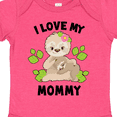 thumbnail image 4 of Inktastic Cute Sloth I Love My Mommy with Green Leaves Boys or Girls Baby Bodysuit, 4 of 5