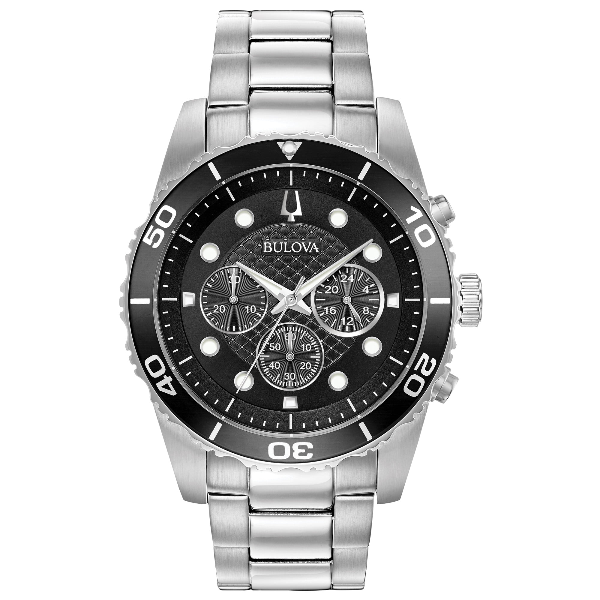 Bulova Men's Chronograph Sport Watch with Stainless Steel Bracelet ...