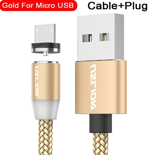 Cable USB magnético LED USLION, carga rápida, USB tipo C, Cable de teléfono, cargador magnético, carga de datos, Micro USB para iPhone 14 para Xiaomi Tan Jianjun unisex