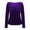 Purple Velvet Tops for Women, variant on Kinrui Womens Velvet Tops Business Casual Long Sleeve Shirts Sweetheart Neck Slim Fit Soft Stretch Tees Work Blouses Black,L