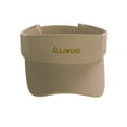 thumbnail image 2 of Daxton USA States Sport Golf Sun Protection Visor Headwear Hat, Khaki Visor Illinois, 2 of 3