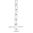 thumbnail image 2 of Cadena de prueba de 1.2 metros de Uxcell, 2.95mm de grosor, 176Lbs, acero inoxidable 304 con 2 enlaces rápidos, 2 of 7