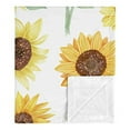 thumbnail image 2 of Sweet Jojo Designs Sunflower Yellow Green and White Baby Security Blanket, 2 of 3