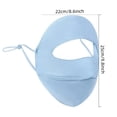thumbnail image 3 of Aojekbee Women Face Covering UPF 50+ Sun Protection Face Protector Washable Reusable for Running Outdoors, 3 of 5