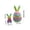 Green-6E-home supplies, variant on LEFTHIGH Home 3D Printed Easter Bunny Fidget Toy Movable Joint Figurine Holiday Decoration Gift for Desk Shelf Home Party Decor 5.98x3.35x3.35in Home