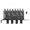 thumbnail image 2 of PC Cooling Fan Speed Controller, PC 8 Channels Fan Hub 4 Knob 4PIN 3PIN Reduce Power Consumption  for PWM, 2 of 7