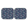 thumbnail image 7 of Fotbe Party Shark Cute 2-Piece Car Windshield Sun Shade | Sun Blocker for Car Windshield | Foldable Automotive Interior Accessories for Sun Protection-Small, 7 of 7