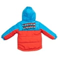 thumbnail image 4 of Marvel Avengers Little Boys Zip Up Winter Coat Puffer Jacket Red/White/Black 5-6, 4 of 5