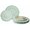 Rochelle Seafoam / Mint & Gold, Gold Silverware, variant on OCCASIONS 360 Pcs set (60 guest) Wedding Disposable Plastic Plate and Silverware Combo 10.25" + 7.5" + Silverware (Double Fork) (Rochelle Seafoam / Mint & Gold), Gold silverware)