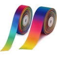 thumbnail image 1 of 25Yards 40mm Satin Rainbow Ribbon for Christmas Gift Wrapping, Flower Ribbon for DIY Gifts, Wedding Party Decorations, 1 of 6
