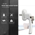 thumbnail image 4 of Child Lock Aluminium Handles Indoor 2 PACK Glass Handle Home Safety Lockable Round Handle White With Key With Pin, 4 of 8