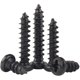 thumbnail image 1 of Tornillo M2.3, tornillo autorroscante de acero al carbono sólido negro, tornillo de cabeza micro redonda, estable, M2.3*5mm/1000 Uds JM, 1 of 5