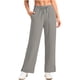 thumbnail image 1 of Pantalones Largos para las Mujeres Pantalones de Invierno Cálidos Upf 50 + Cintura Elástica Cordón Bolsillos Laterales Pierna Recta Hendidura Lateral, 1 of 8