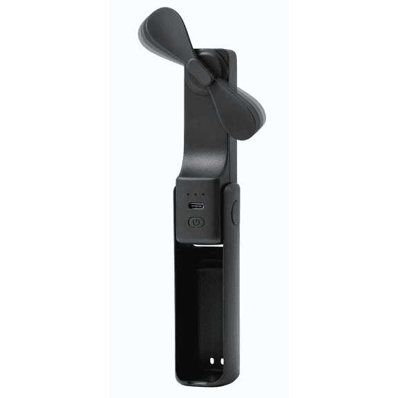 Mainstays Handheld Portable Fan USB Rechargeable Fan Black