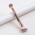 thumbnail image 2 of 1Pcs Professional Cosmetics Make Up Tool Double-Head Multifunctional Shadow Highlight Blush Eyebrow Eyelash Beauty Brush, 2 of 7