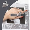 thumbnail image 3 of Sonducket Bucle de tejer, joyería estereoscópica en forma antigua, anillo de apertura Vintage, herramientas artesanales, suministros de Ropa, zapatos y accesorios Miscelánea NJ135 plata oscura, 3 of 6