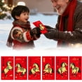 thumbnail image 2 of Fournitures de Fête un Ensemble de Six Enveloppes Rouges Brillantes Style de l'Année Imprimées avec Salutations de Festival et Décorations de Fête de Pâques; Décoration de Fête de la Saint-Valentin; Fournitures pour Événements de Fête; Décorations de Fête, 2 of 9