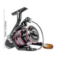 thumbnail image 3 of HB500 HB7000 Heavy Duty Reel Saltwater Fishing Reel Max Drag 18lbs Small Tackle Boxes Sk8 Rigs Fathead Line Rattles Ice Flooring 949i Weight for Ice Pole Carrying Bow Rig O Rings Large Ice Sled Clam, 3 of 9