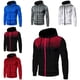 thumbnail image 4 of Gibobby Sudadera ligera hombre con cierre Sudadera con capucha y cierre para hombre(Negro,XG), 4 of 5