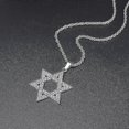 thumbnail image 3 of Judaism Of Pendant Necklace Zircon Inlaid Men S Casual Punk Jewelry--LZ8207-Gold-Product code 59200 LZ8207-Silver, 3 of 4