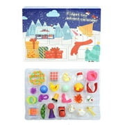 Christmas Countdown Calendar Toy Advent Calendar Gift Box Sensory Toy for Xmas Holiday Party Favor