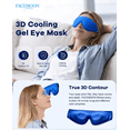thumbnail image 3 of Contoured Gel Ice Eye Mask FSA HSA Eligible: Cold Compress for Puffy Eyes, Dark Circles, Sinus Pressure & Post-Surgery Relief, Reusable Cooling Therapy, Fits All Head Sizes, Daily Eye Care, 3 of 13