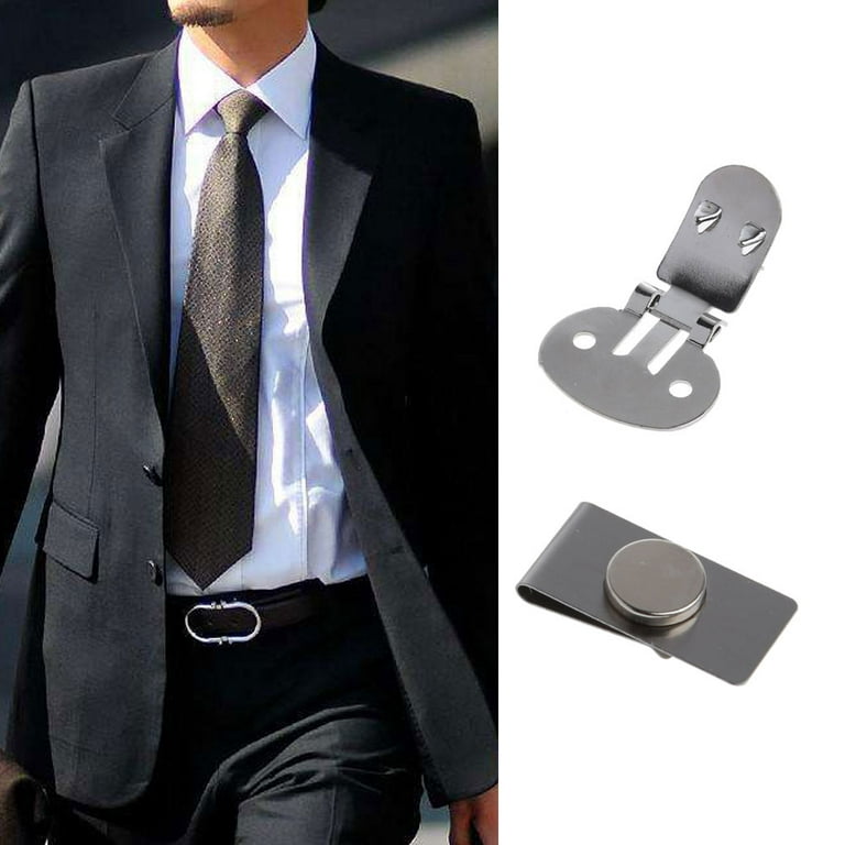 TINYSOME Tie Clip Anti-floating Tie Stay Tie Pins Magnetic Lapel Pin  Invisible Magnetic Tie Stay Clip Shirt Hidden Button 