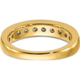 thumbnail image 5 of 14K Yellow Gold Lab Grown Diamond Si1/Si2, G H I, 11-Stone Channel Band (Size 7) Made In India rm4395b-100-lg, 5 of 5