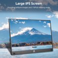 thumbnail image 3 of Mistaha Portable 15.6-inch HD Monitor with IPS Panel, 1920*1080P Resolution, Dual Speakers, Expand Display for Phone Computer, Camera Compatible, 100V-240V US Plug, 3 of 7