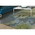 thumbnail image 4 of 6' x 9' Green or Blue Abstract Design Indoor Area Rug, 4 of 6