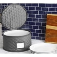 thumbnail image 3 of China Storage Containers for Dinner Plates - 12" W x 7" H - Includes 12 Felt Dividers - Stackable Case with Padded Interior, 3 of 6