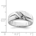 thumbnail image 2 of Sterling Silver Rhodium Plated Diamond Men's Ring QR5079, 2 of 2