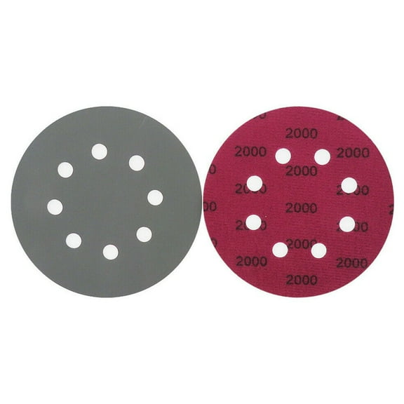 30Pcs 5 Inch 8 Hole Sanding Discs & Wet Dry Sandpaper 400- Grit