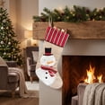 thumbnail image 5 of Feledorashia Christmas Burlap Stocking, Christmas Stocking Ornament, Christmas Accent for Christmas Tree Mantel Wreath Window Gift, Burlap Fabric with Mini Stocking Shape and Attached Hanging Loop, 5 of 7