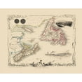 thumbnail image 2 of Tallis 24x20 White Modern Wood Framed Museum Art Print Titled - Nova Scotia Newfoundland Canada - Tallis 1851, 2 of 4