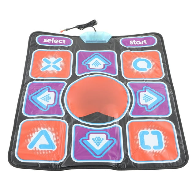 Alfombra De Juego Con Pasos De Ritmo De Baile, Fácil Almacenamiento Amplia Aplicación Educación Temprana Danza Almohadilla Musical PVC Coordinación Mano-pie Que Mejora