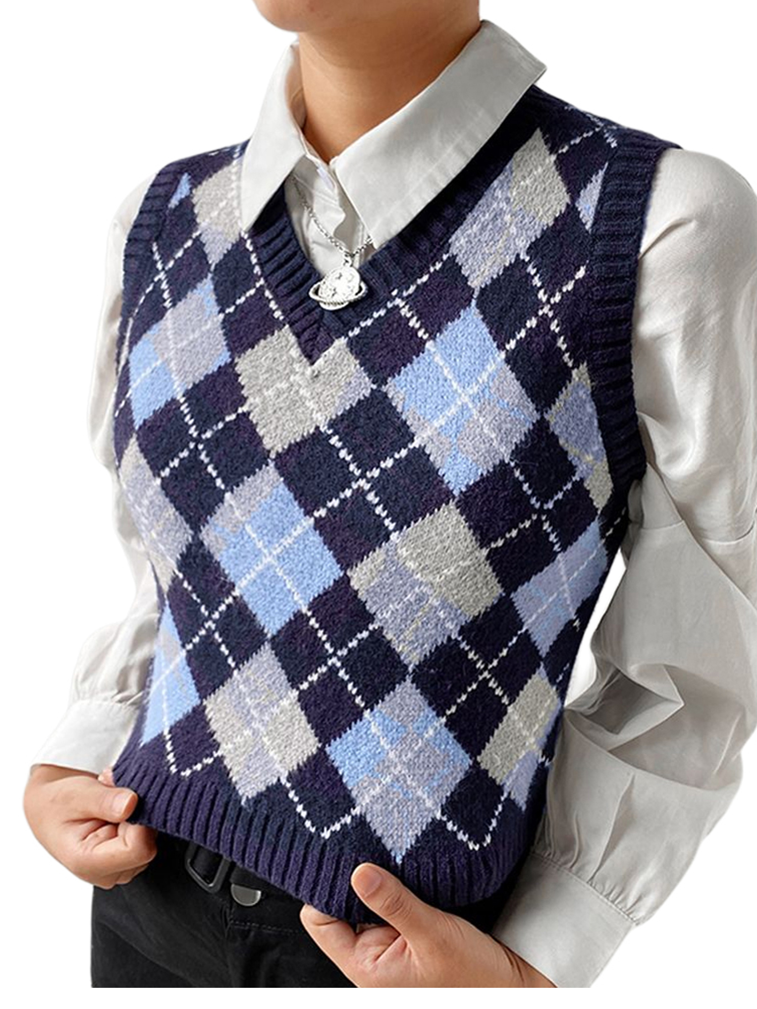Sunisery Women Knitted Vest Sleeveless 