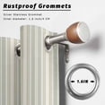 thumbnail image 2 of Outdoor Curtains for Patio Waterproof, Light Green Lines Outdoor Privacy Panels Grommet, Retro Minimalist Stripes Pattern Blackout Outside Curtains for Porch/Cabana/Pergola/Gazebo 54"x108", 1 Panel, 2 of 8