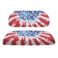 thumbnail image 2 of Pzuqiu Golf Cart Seat Cover Breathable, Compatible with Golf Carts Outdoor Sports, Golf Cart Seat Covers Fit for Ezgo Yamaha Seats, Tie-Dye US Flag, 2 of 10