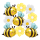 thumbnail image 1 of Kit 10 Globos Abeja Margarita Decoracion Cumpleaños Fiesta Xtellar amarillo, 1 of 4