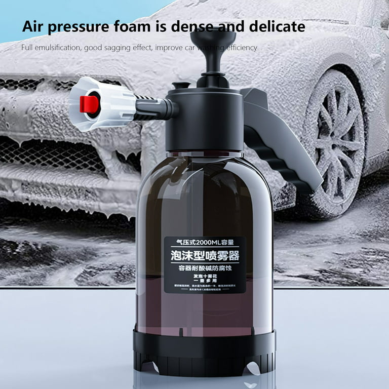 Shldybc Car Wash Foam Spray Can High Pressure Hand Spray Car Wash Pot 2L  Car Wash Dual-use Car Wash Sprayer Watering Garden Spray, Car Accessories  on CLearance 